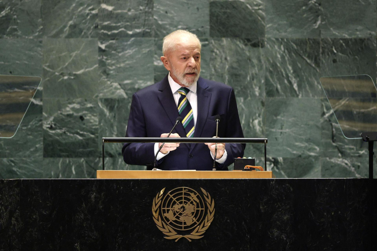 Luiz Inácio Lula da Silva, en su discurso en la Asamblea General de la ONU. EFE