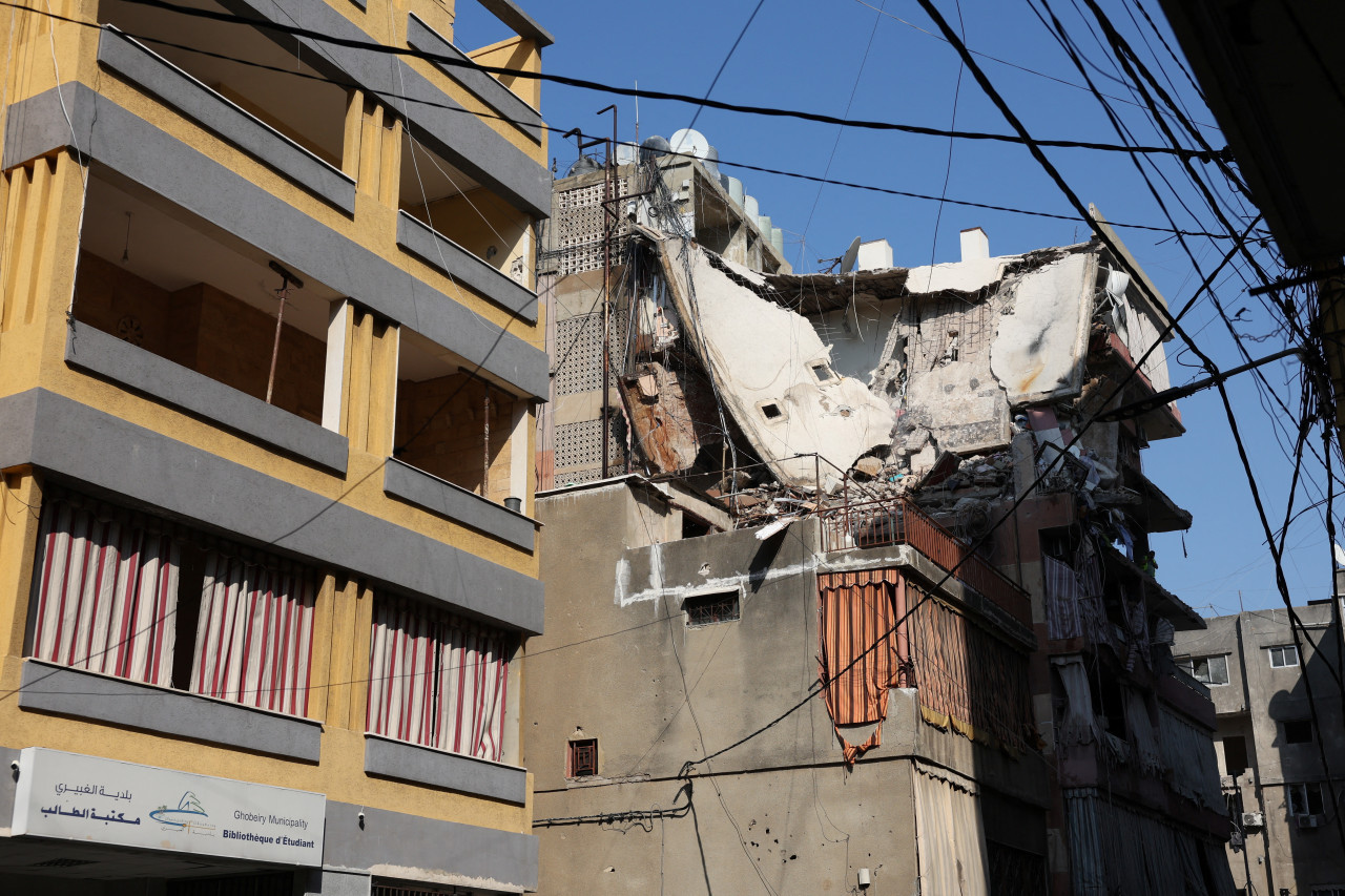 Bombardeo de Israel sobre El Líbano. Foto: REUTERS.