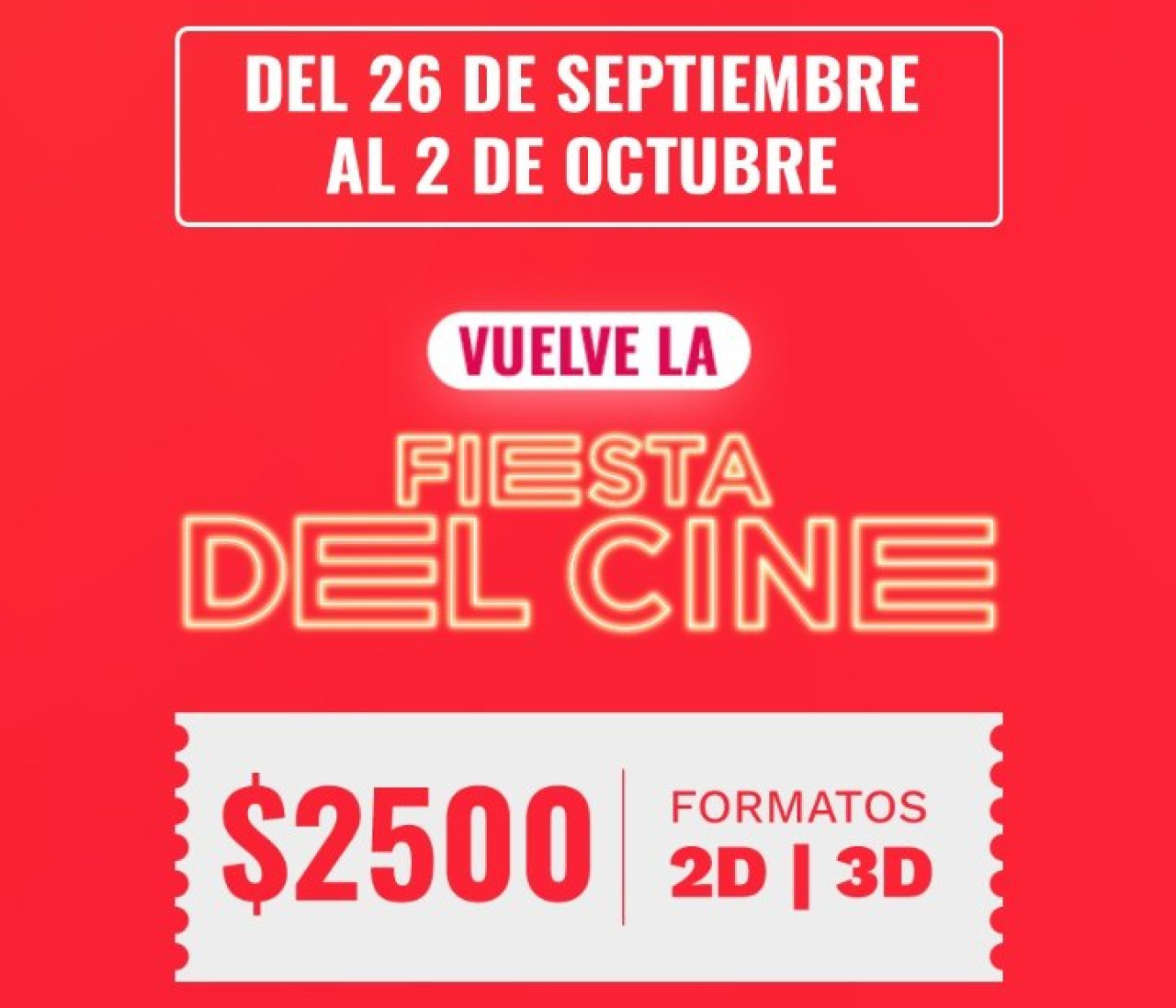 Fiesta del cine 2024.