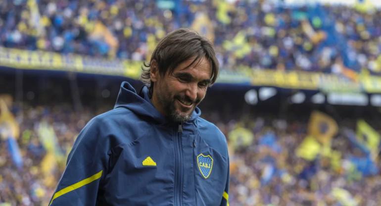 Diego Martínez, entrenador de Boca. Foto: NA.