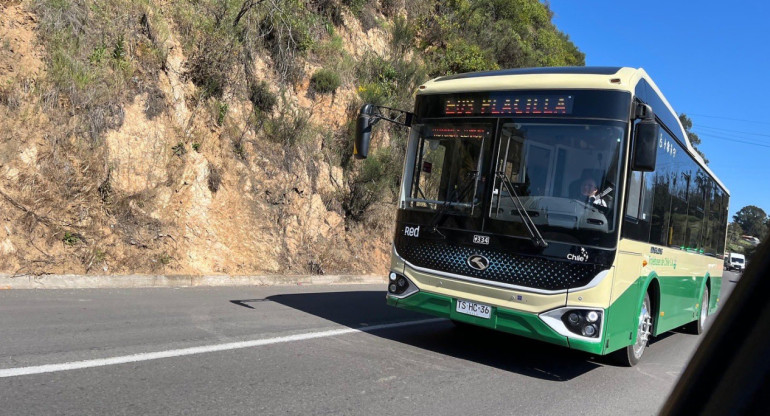 Los ómnibus eléctricos de Chile. Foto: X @MTTChile.