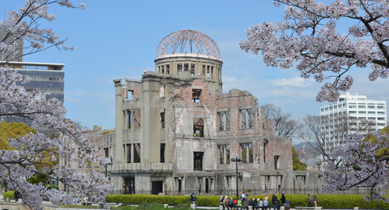 Monumento de la paz de Hiroshima, Japón. Foto: cortesía del Museo Conmemorativo de la Paz de Hiroshima