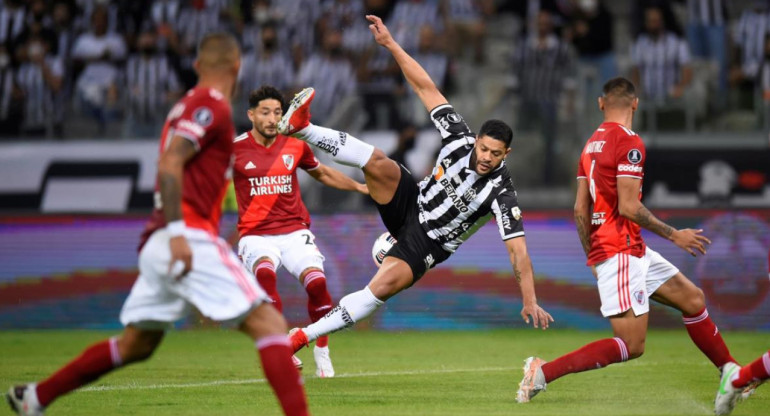 Atlético Mineiro eliminó a River en la Copa Libertadores 2021. Foto: EFE.