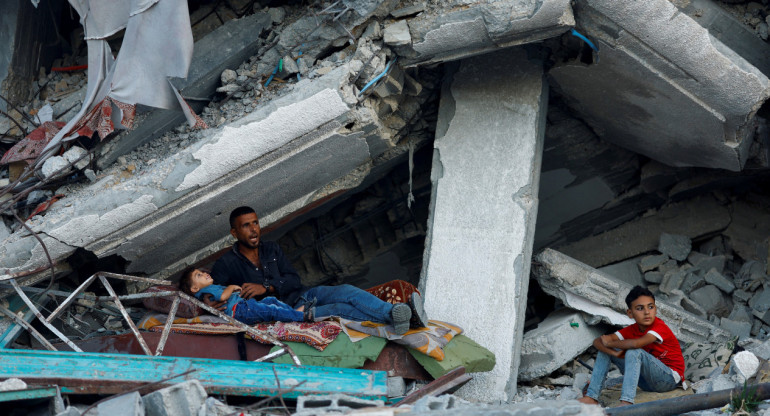 Destrozos en la Franja de Gaza. Foto: Reuters.