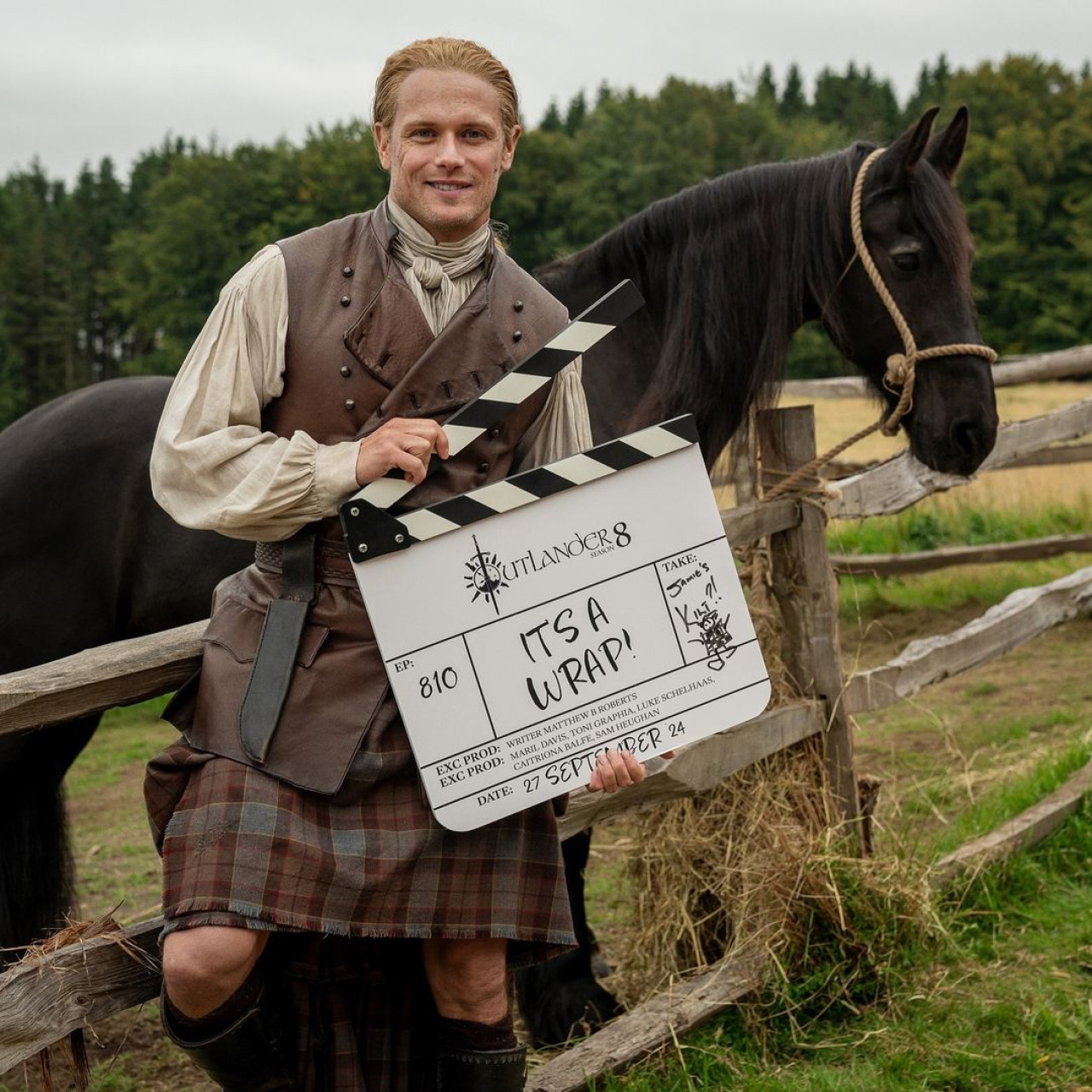 Terminaron de grabar Outlander. Foto Instagram @outlander_starz