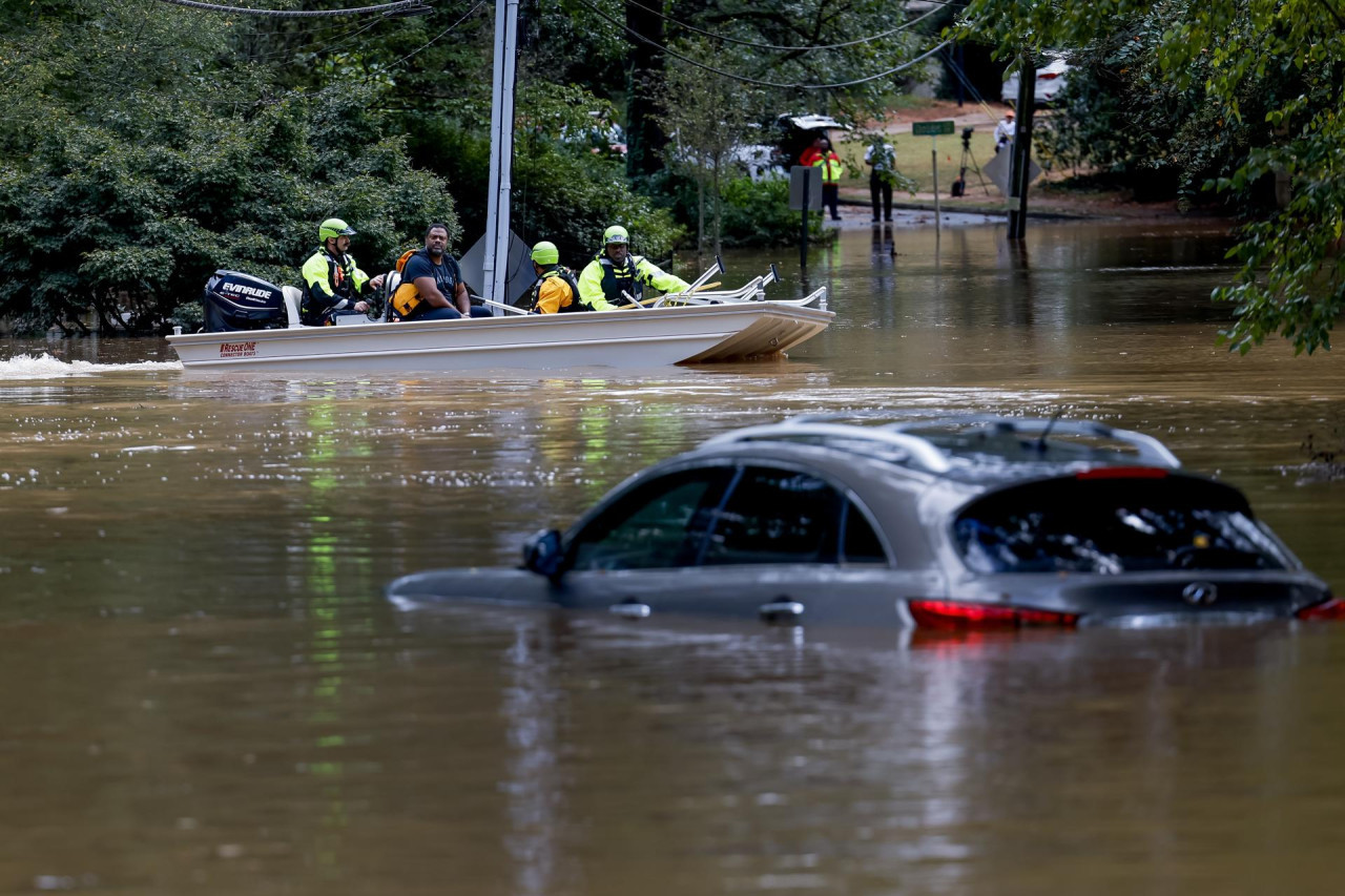 Huracán Helene en Estados Unidos. Foto: EFE.