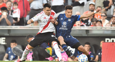 Marcos Acuña, River vs Talleres. Foto: X @RiverPlate