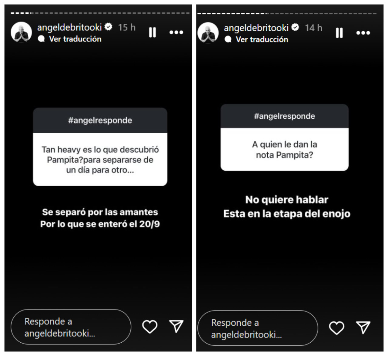 Ángel de Brito contó detalles sobre la separación de Pampita. Foto: Instagram.