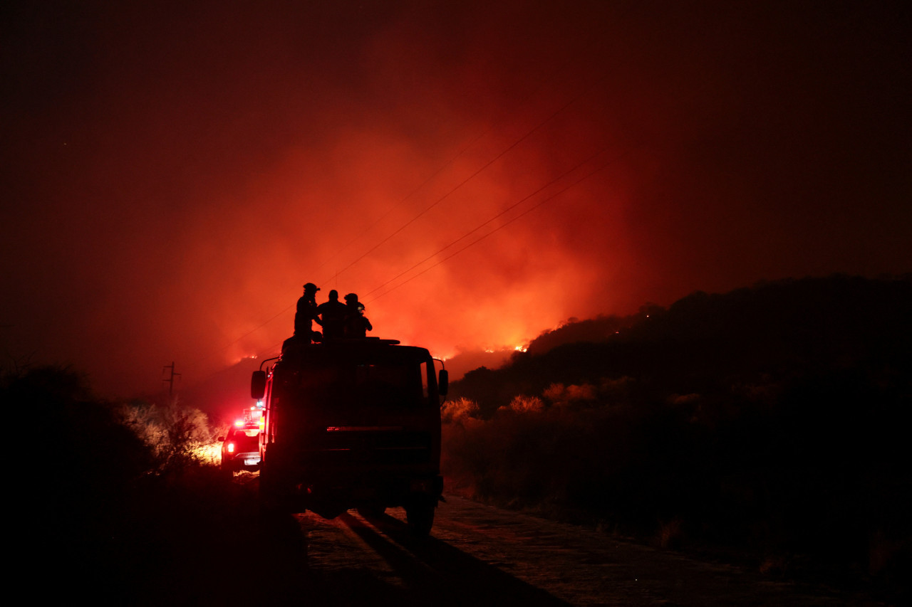 Incendios en Córdoba. Foto: Reuters.