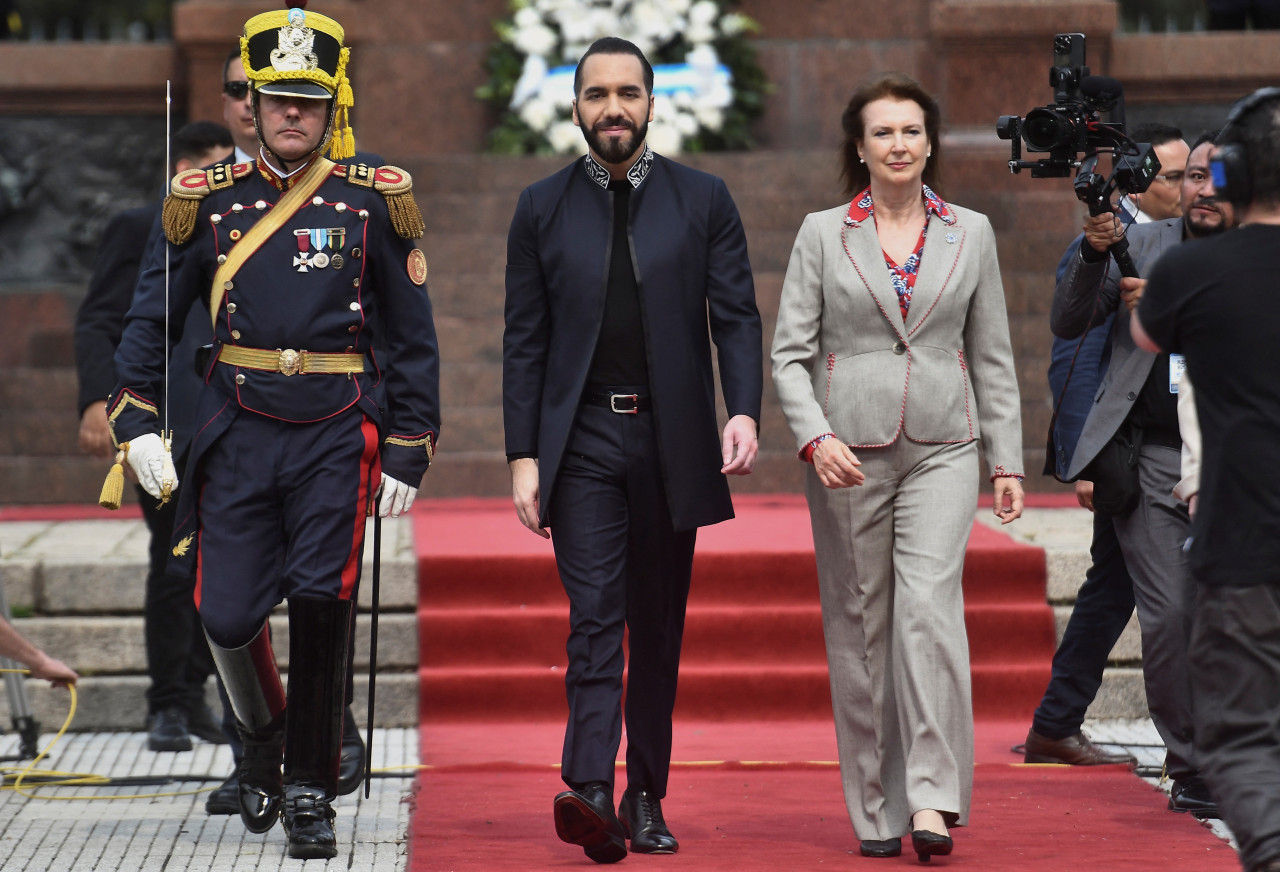 Nayib Bukele en Argentina. Foto: Reuters