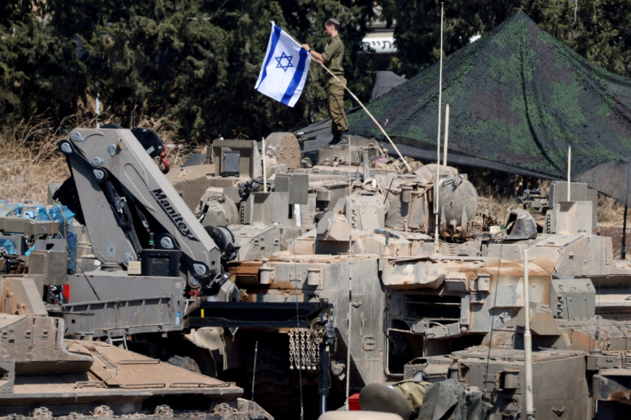 Ejército de Israel en la frontera con el Líbano. Foto: Reuters.