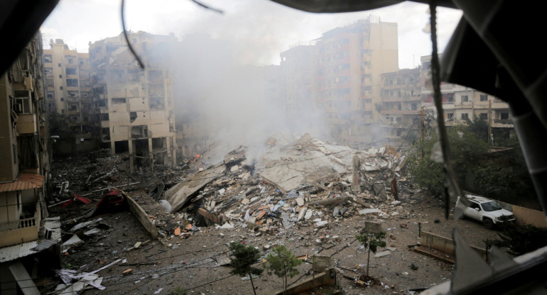 Ataques en el Líbano por parte del Ejército de Israel. Foto: EFE.