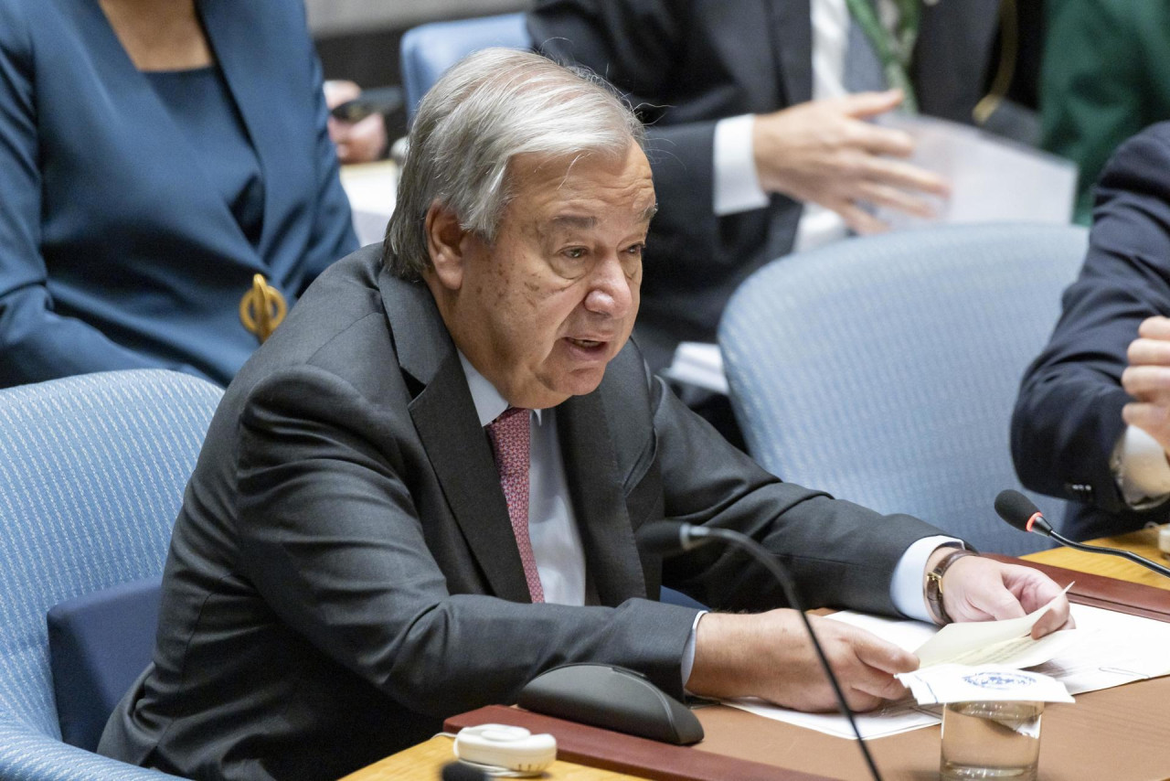 António Guterres, secretario general de la ONU. Foto: EFE.