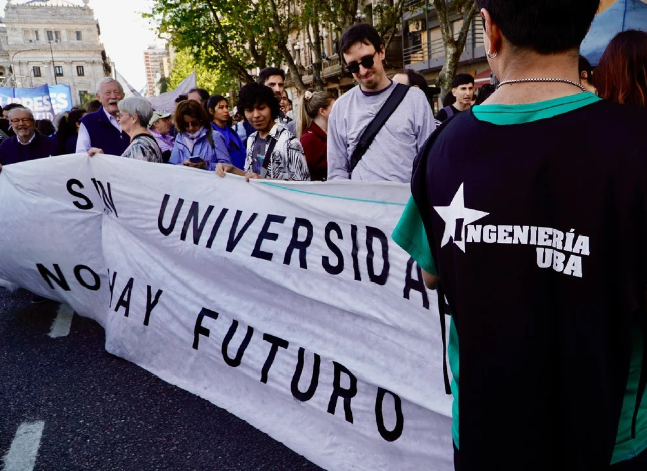 Marcha universitaria. Foto: NA