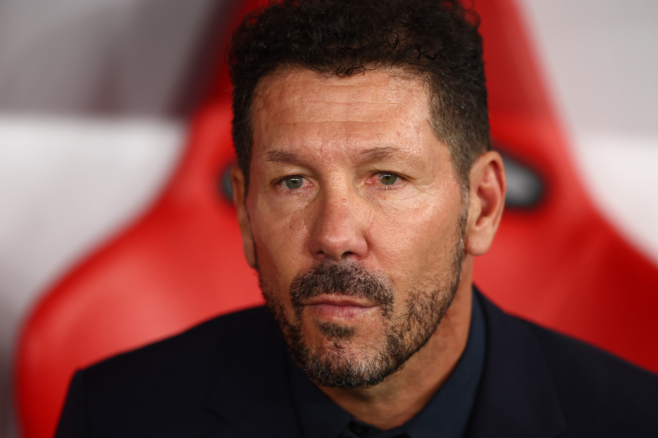 Diego Simeone, director técnico del Atlético de Madrid. Foto: Reuters.