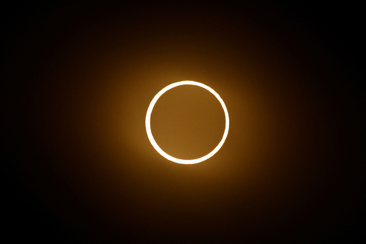 "El anillo de fuego", el eclipse del año. Foto: Reuters