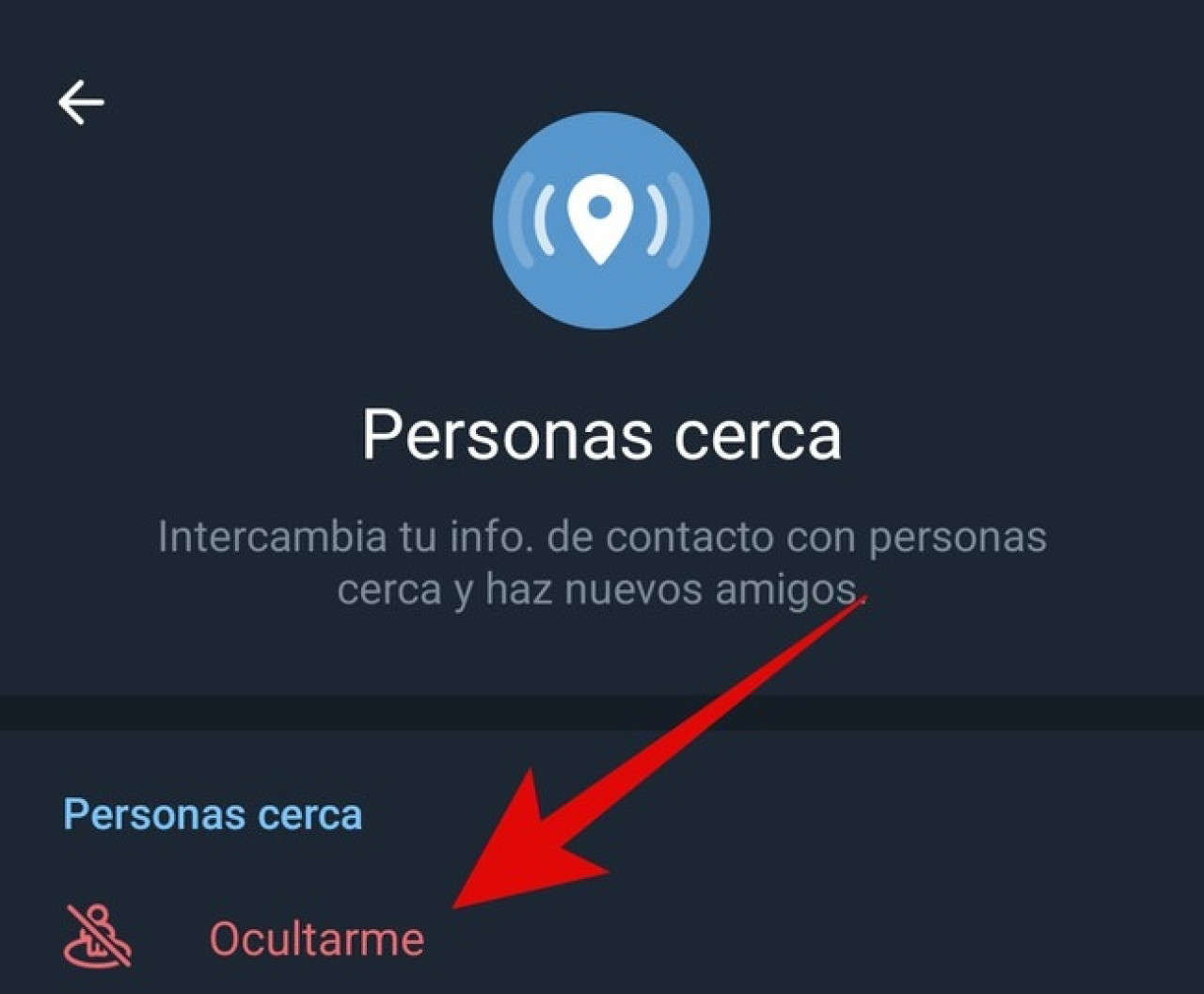 Opción de Telegram. Fuente: X