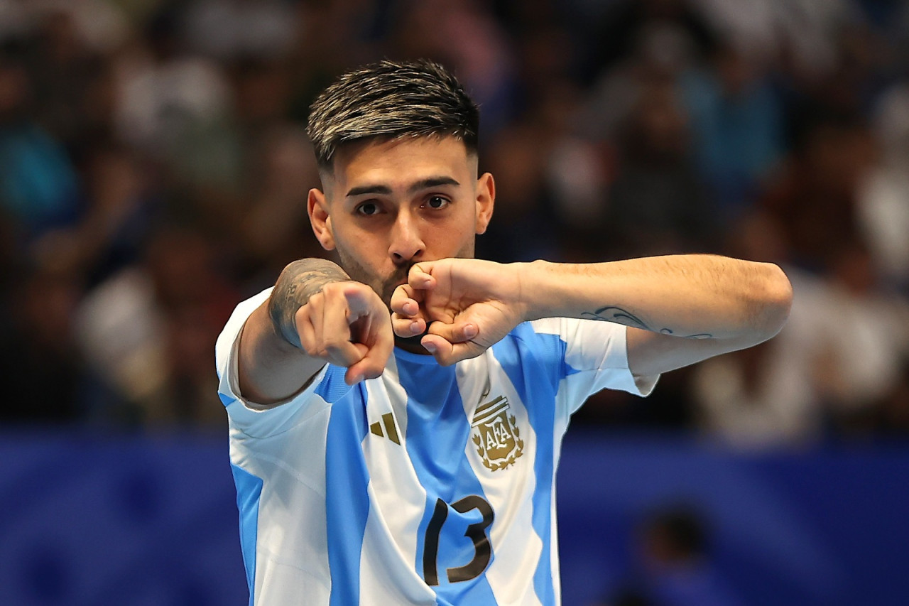 Mundial de Futsal Uzbekistán 2024, Argentina vs. Francia. Foto: @Argentina.