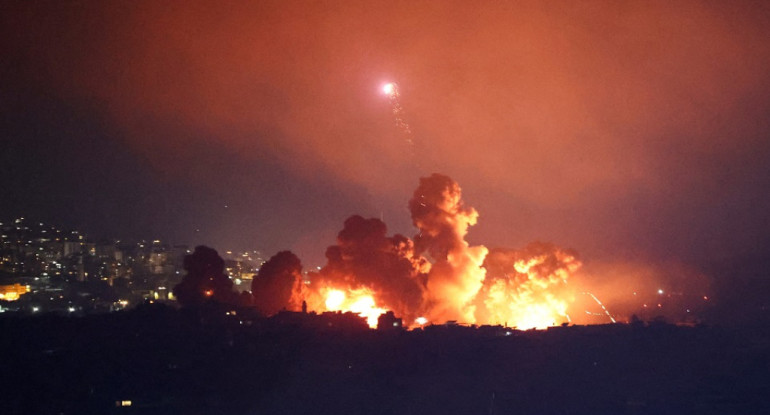 Bombardeos entre Israel y Hezbollah. Foto: Reuters.