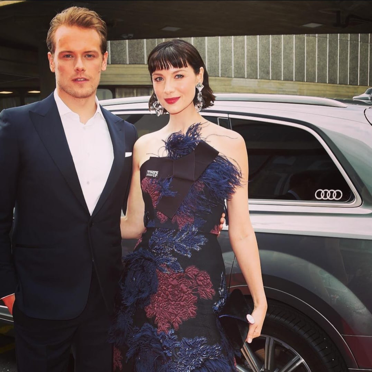 Caitriona Balfe y Sam Heughan. Foto: Instagram / caitrionabalfe.