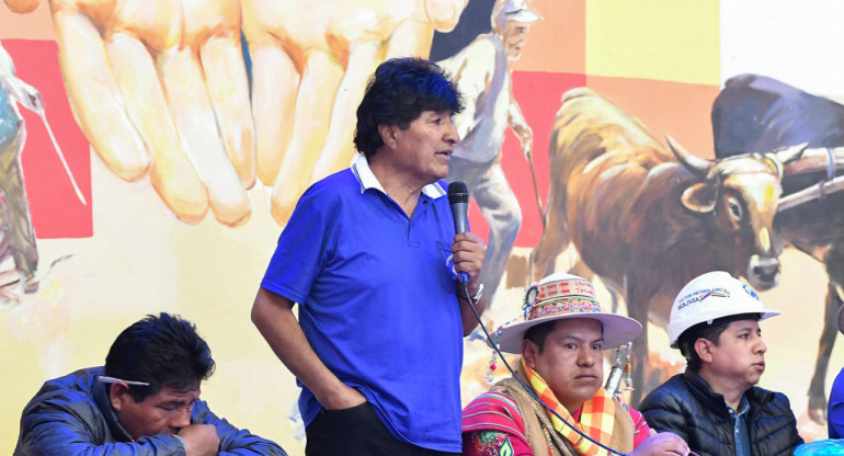 Evo Morales, expresidente de Bolivia. Foto: EFE.