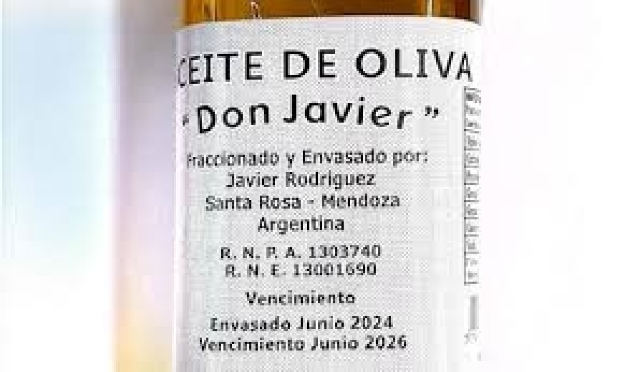 Aceite marca Don Javier. Fuente: X