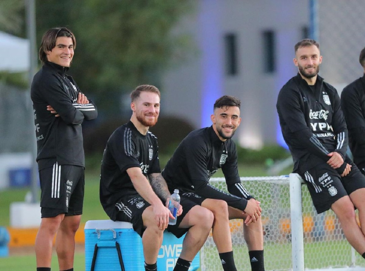 Luka Romero en la Selección Argentina. Foto: Instagram @lukaromero10