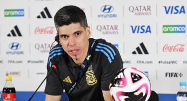 Matías Lucuix, técnico de la Selección argentina de futsal. Foto: @Argentina.