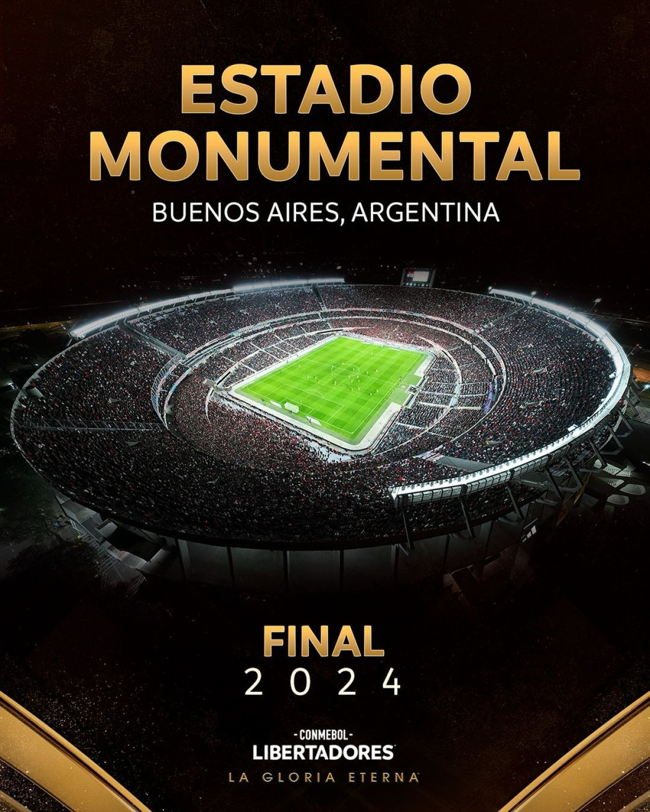 El Monumental será la sede de la final de la Copa Libertadores. Foto: Conmebol