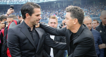 Fernando Gago y Marcelo Gallardo. Foto: Pasión Monumental