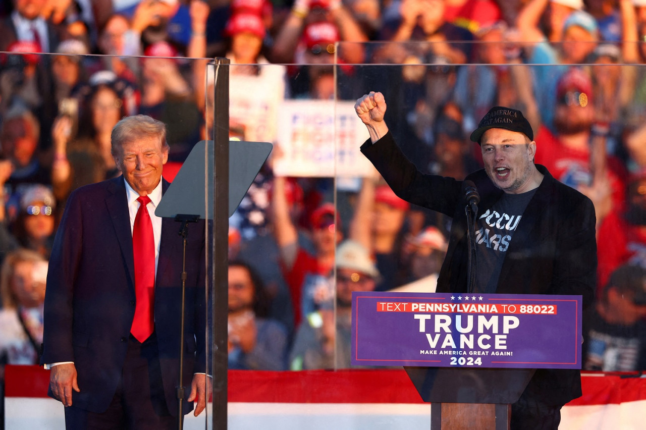 Elon Musk y Donald Trump; elecciones en Estados Unidos. Foto: Reuters