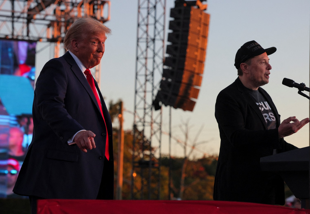 Elon Musk y Donald Trump; elecciones en Estados Unidos. Foto: Reuters