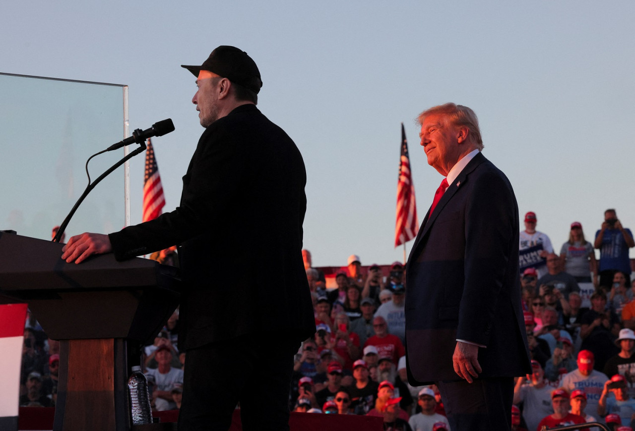 Elon Musk y Donald Trump; elecciones en Estados Unidos. Foto: Reuters