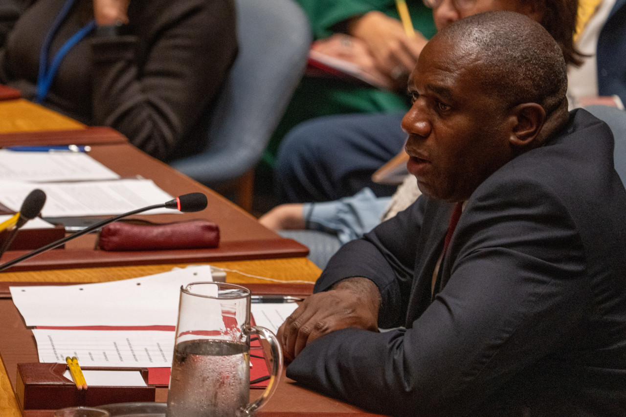 El secretario de Estado de Asuntos Exteriores del Reino Unido, David Lammy. Foto: Reuters.