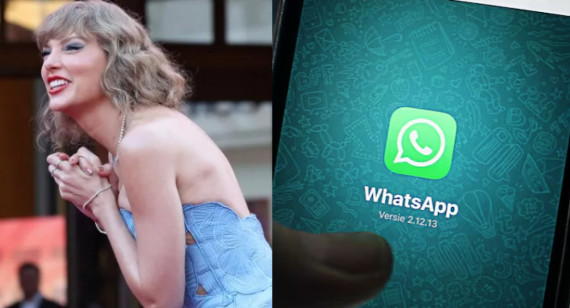 Modo "Taylor Swift" en WhatsApp. Fuente: Captura.