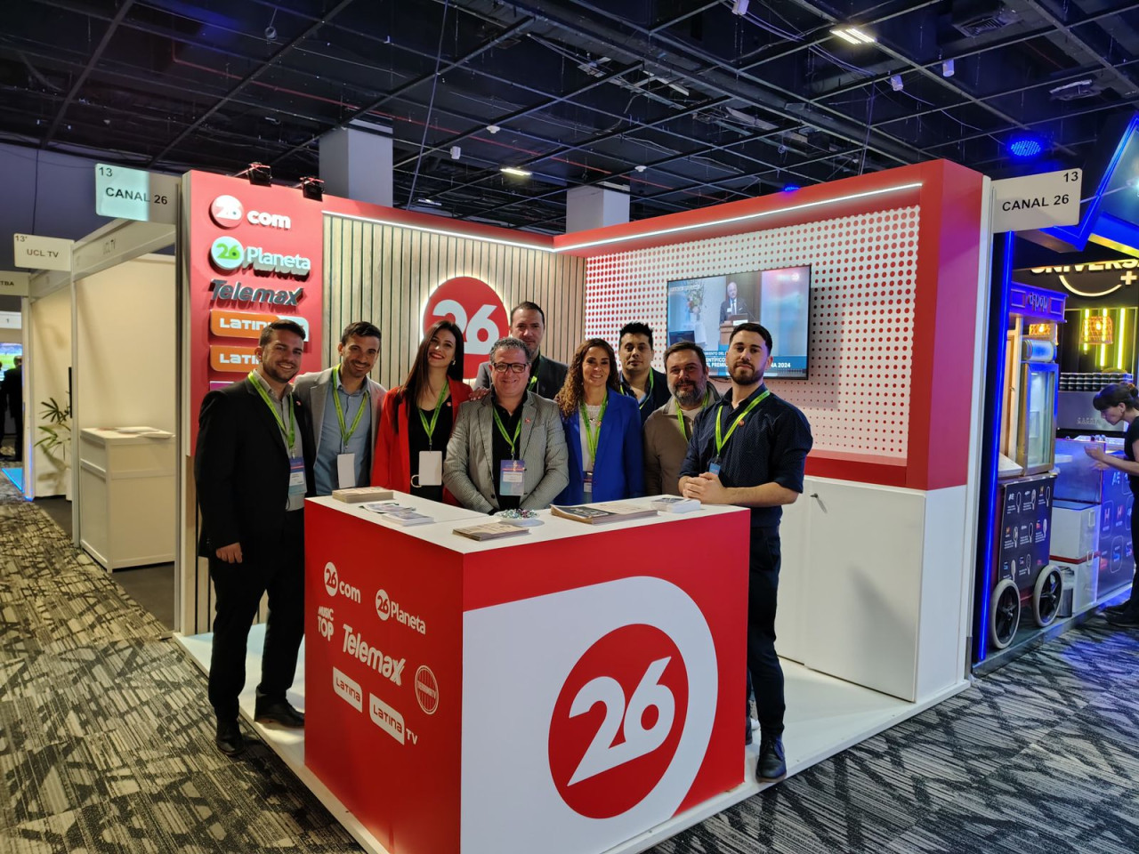 Parte del equipo de Canal 26 presente en las Jornadas Internacionales de la ATVC y CAPPSA. Foto: Canal 26