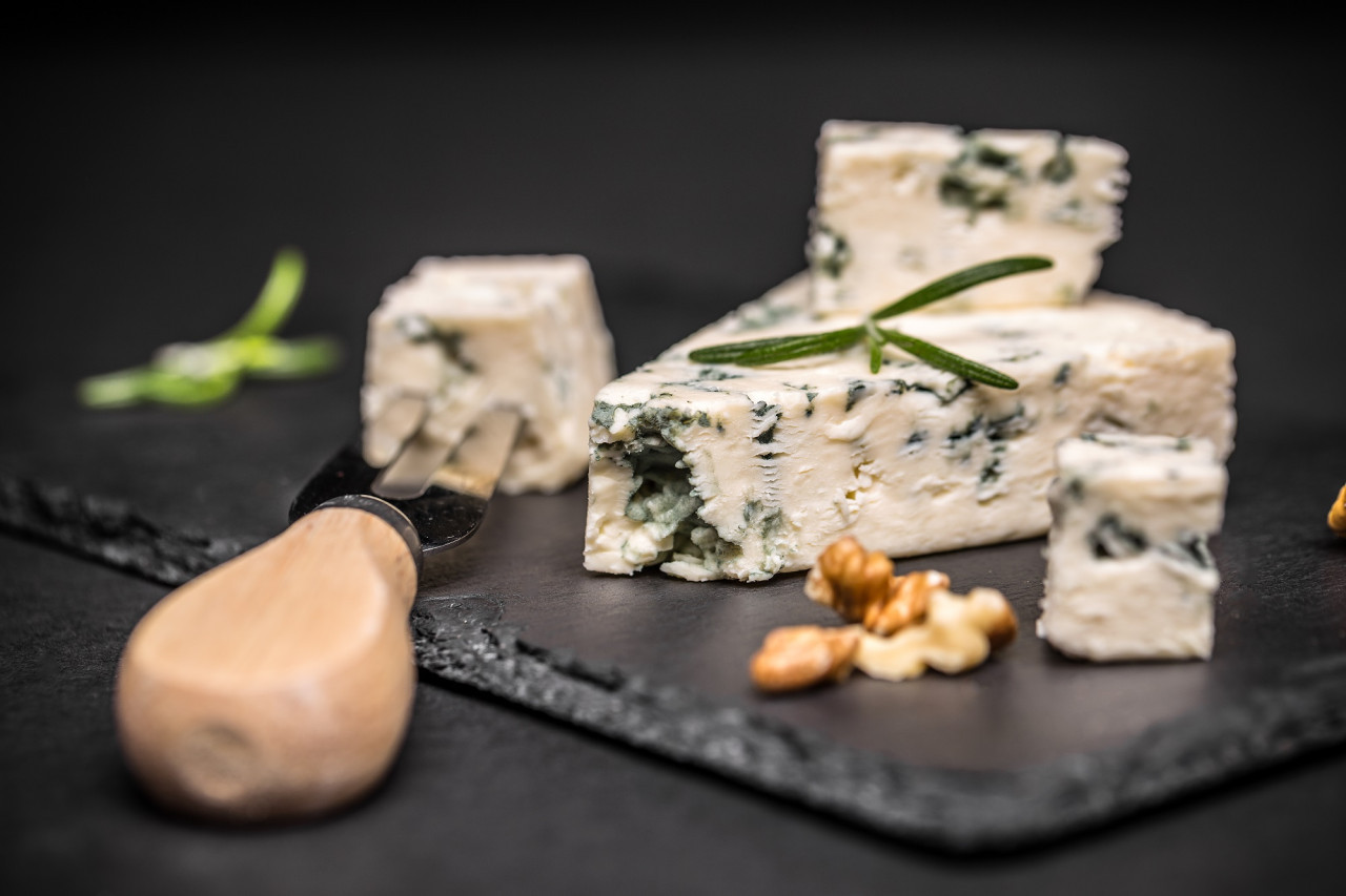 Queso azul, roquefort. Foto Freepik