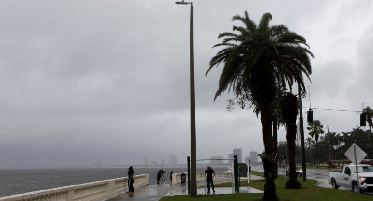 La llegada del huracán Milton a Tampa. Foto: Reuters.