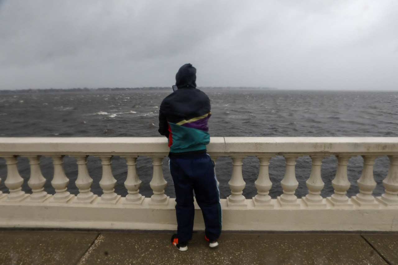 La llegada del huracán Milton a Tampa. Foto: Reuters.