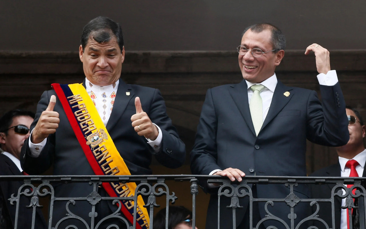 Rafael Correa y Jorge Glas.