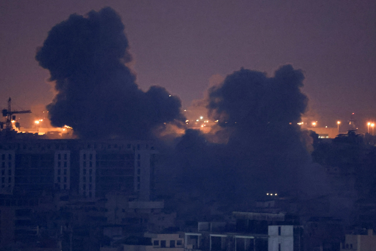 Bombardeos israelíes sobre el Líbano. Foto: Reuters.