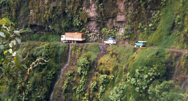 El camino de la muerte, Bolivia. Foto: X