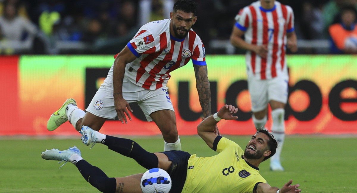 Eliminatorias 2026, Ecuador vs. Paraguay. Foto: EFE.