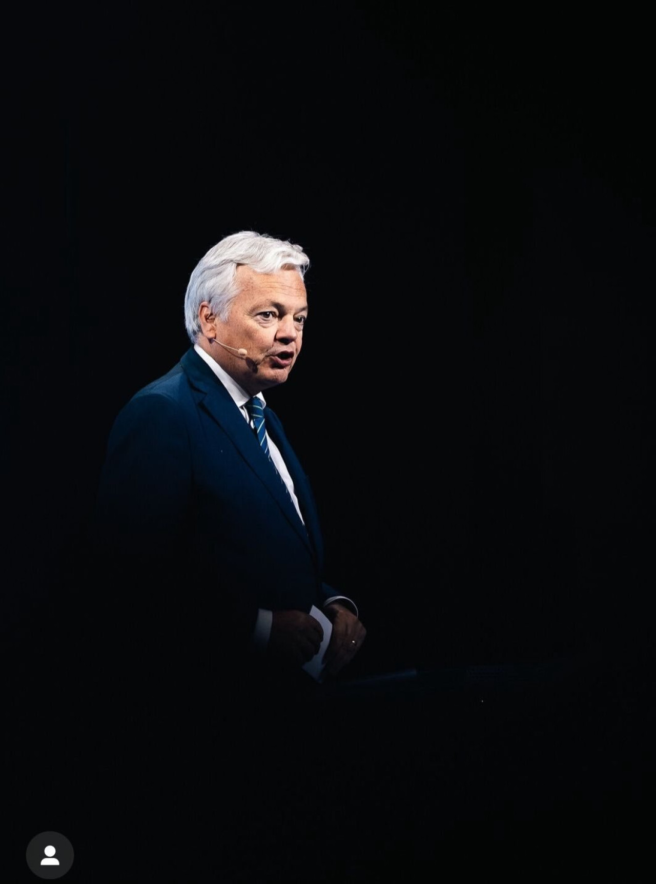 Didier Reynders, el comisario europeo de Justicia. Foto x dreynders.