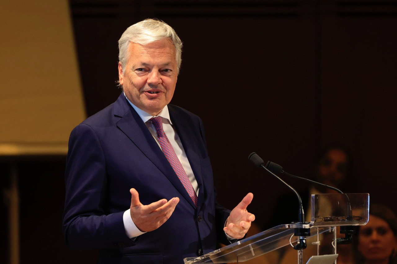 Didier Reynders, el comisario europeo de Justicia. Foto x dreynders.