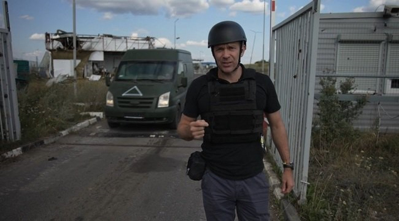 Nick Paton Walsh, periodista de CNN que entró a Rusia con las tropas ucranianas.