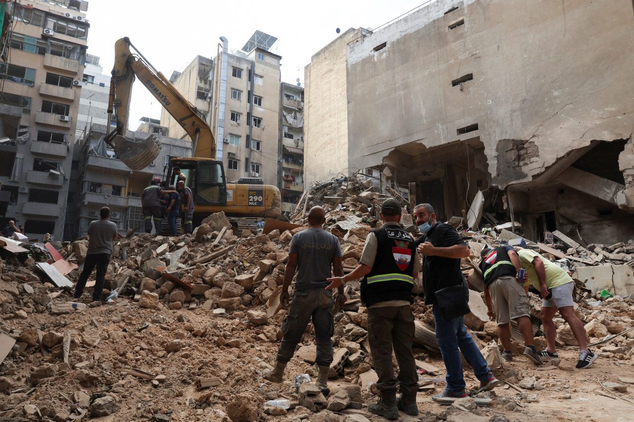 Bombardeos israelíes en el Líbano. Foto: Reuters