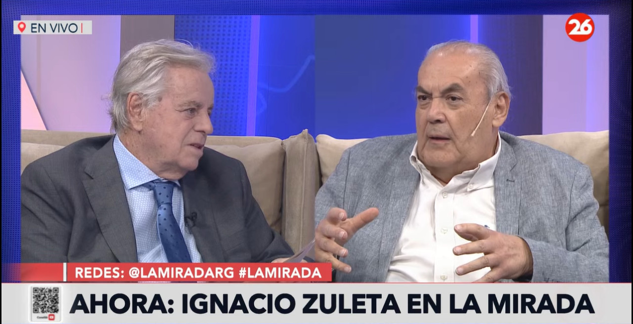 Ignacio Zuleta en La Mirada. Foto: Canal 26