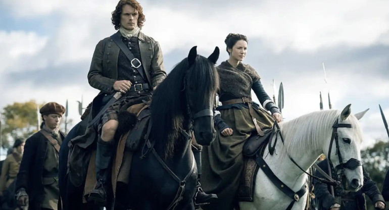 Jamie y Claire. Foto: Starz