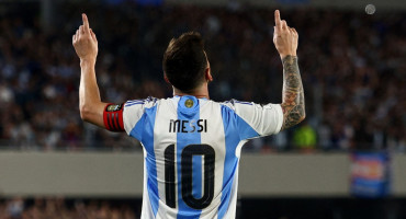 El festejo de Lionel Messi. Foto: Reuters.